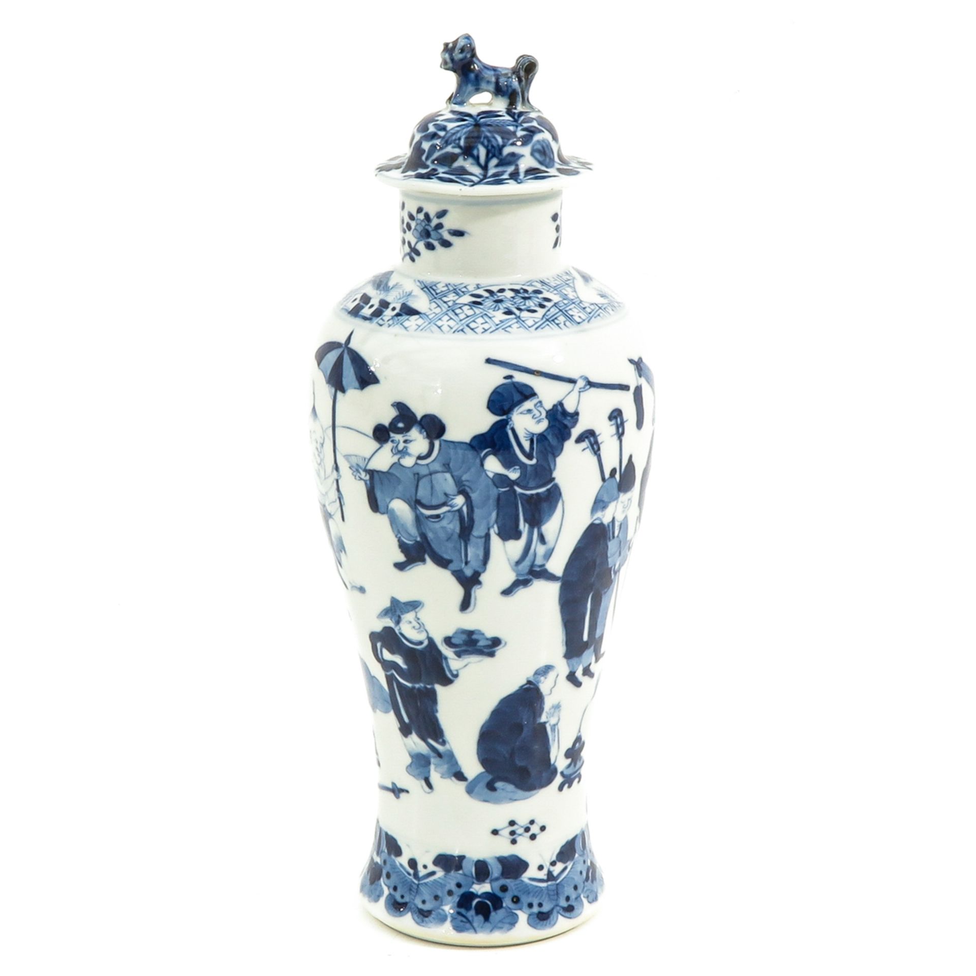 A Blue and White Garniture Vase