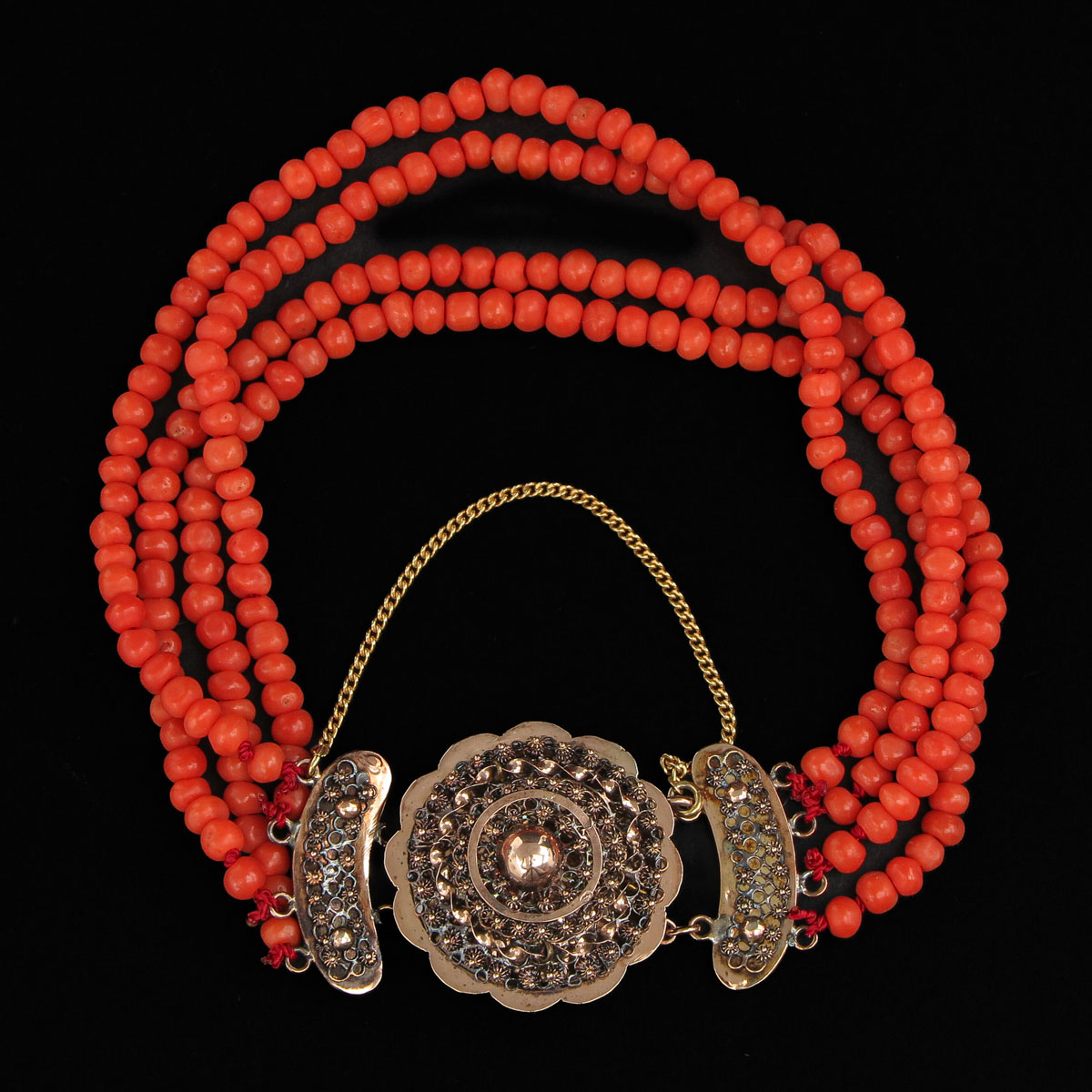 A Red Coral Bracelet