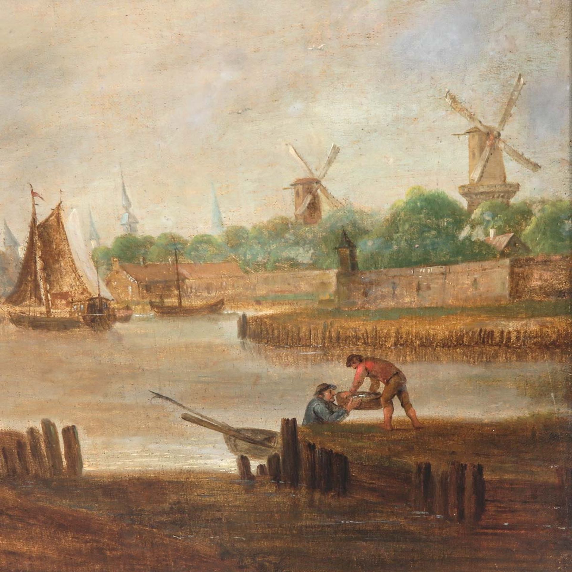 An 18th Century Oil on Canvas - Image 6 of 8