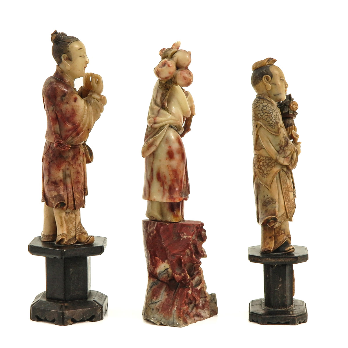 A Collection of 3 Soapstone Sculptures - Image 4 of 10