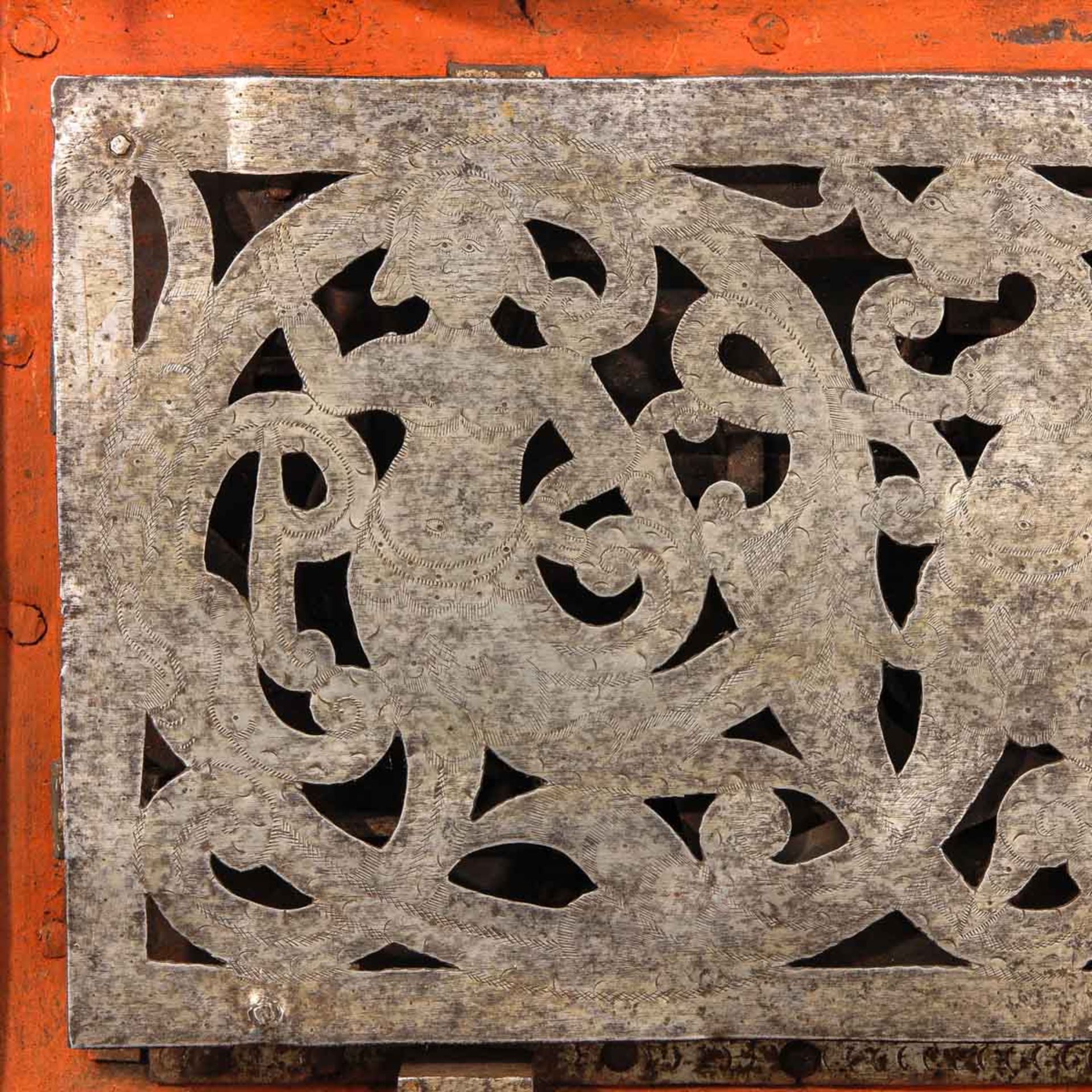 A Wrought Iron Treasure Box - Image 7 of 10