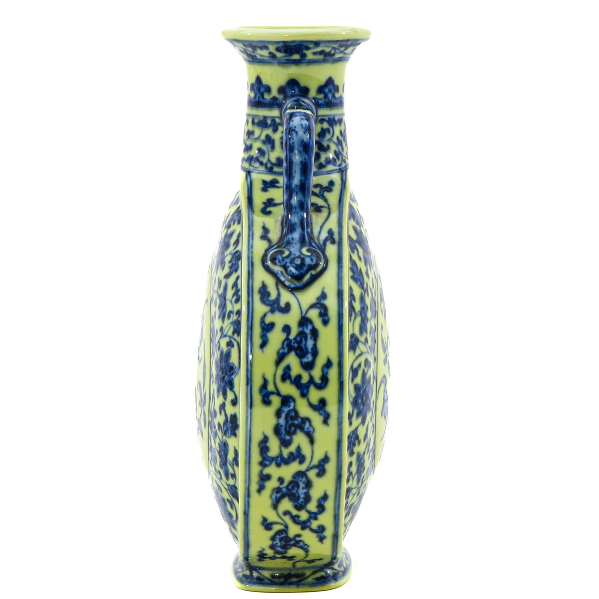 A Yellow and Blue Moon Bottle Vase - Image 2 of 10
