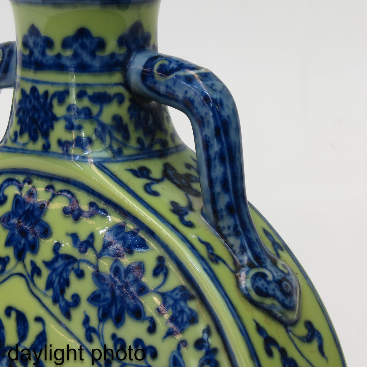 A Yellow and Blue Moon Bottle Vase - Image 10 of 10