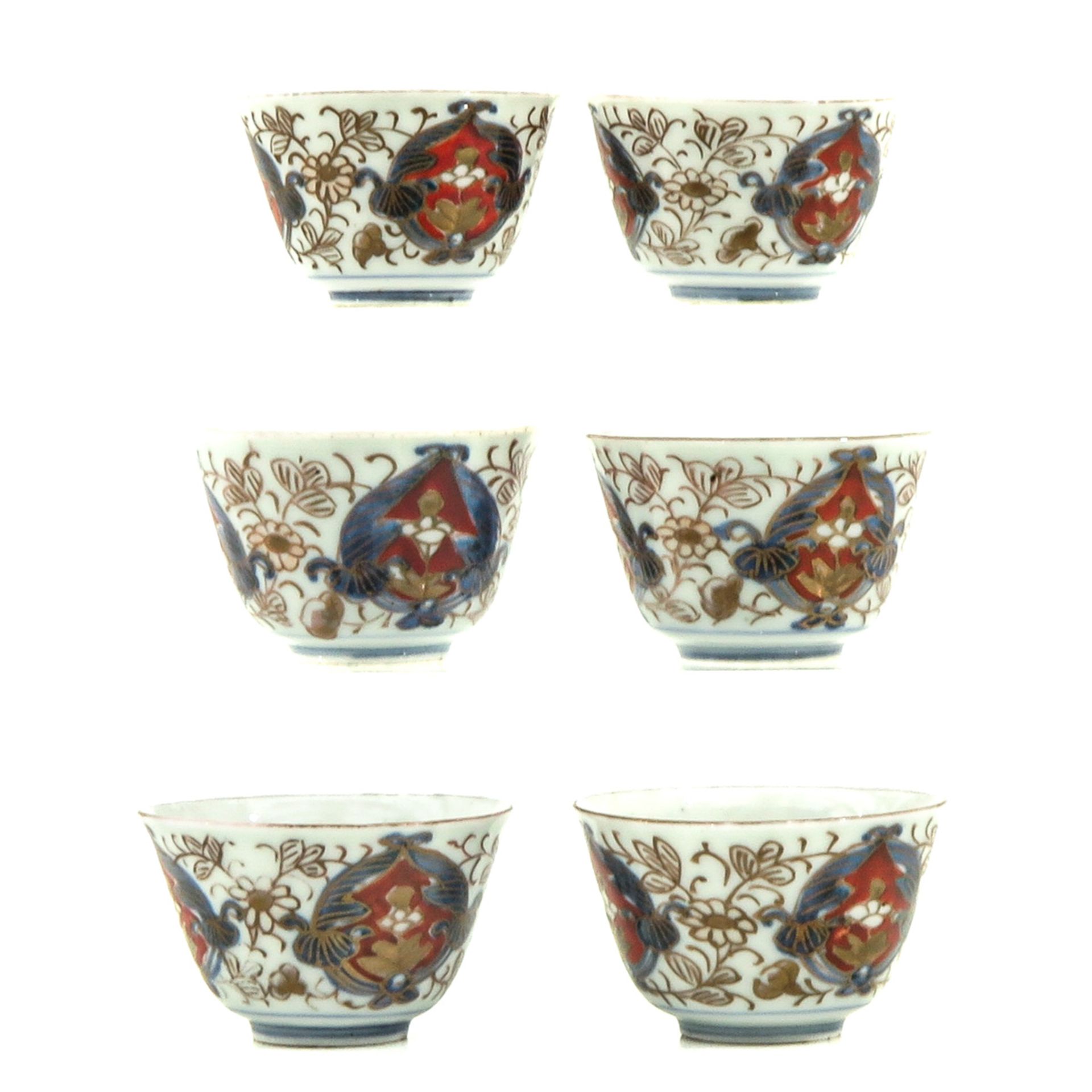 A Collection of 6 Imari Cups and Saucers - Bild 2 aus 10