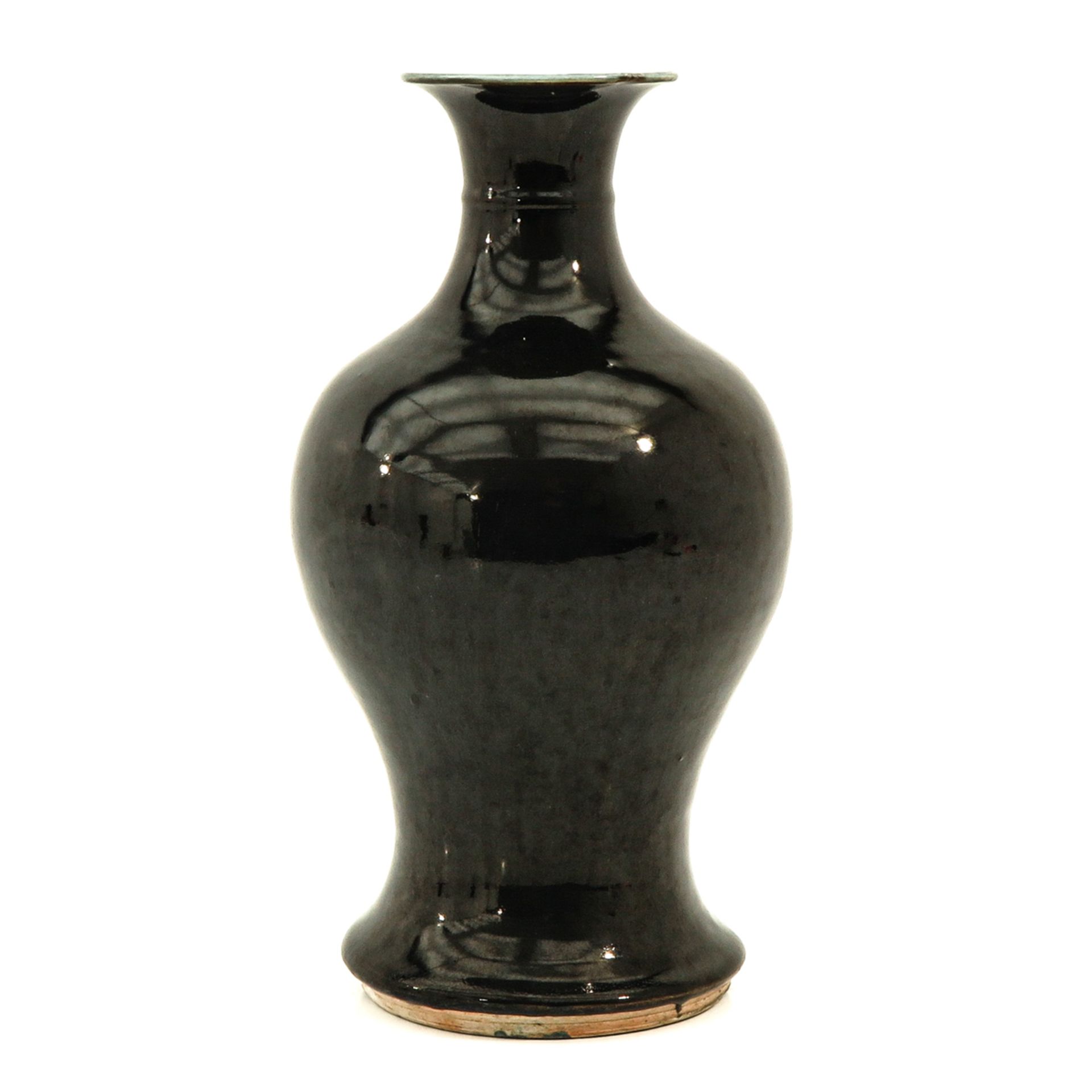 A Tea Dust Decor Baluster Vase - Image 4 of 9