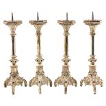 Set of 4 Church Candlesticks