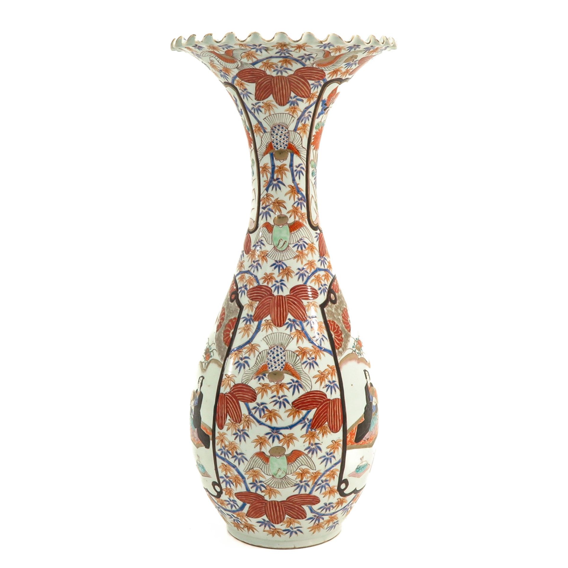 A Large Kutani Vase - Image 4 of 10