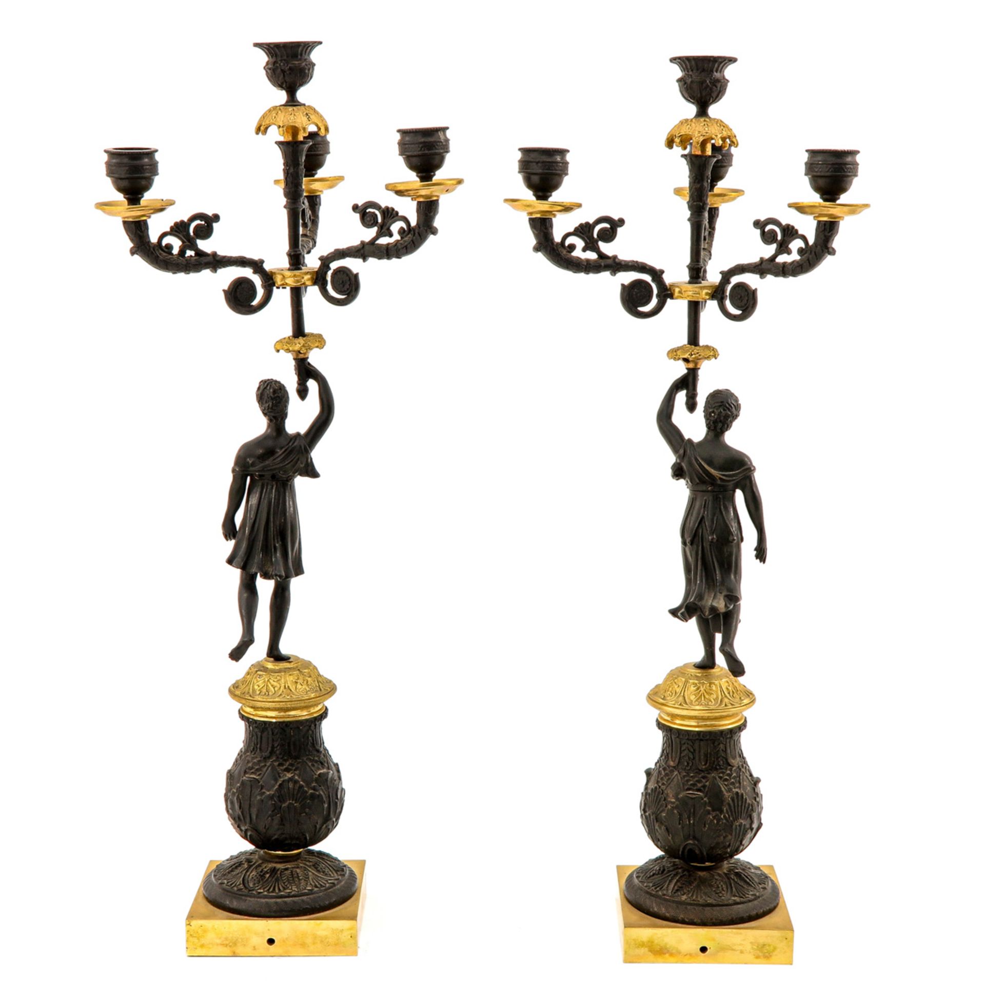 A Pair of 19th Century Candelsticks - Bild 3 aus 10