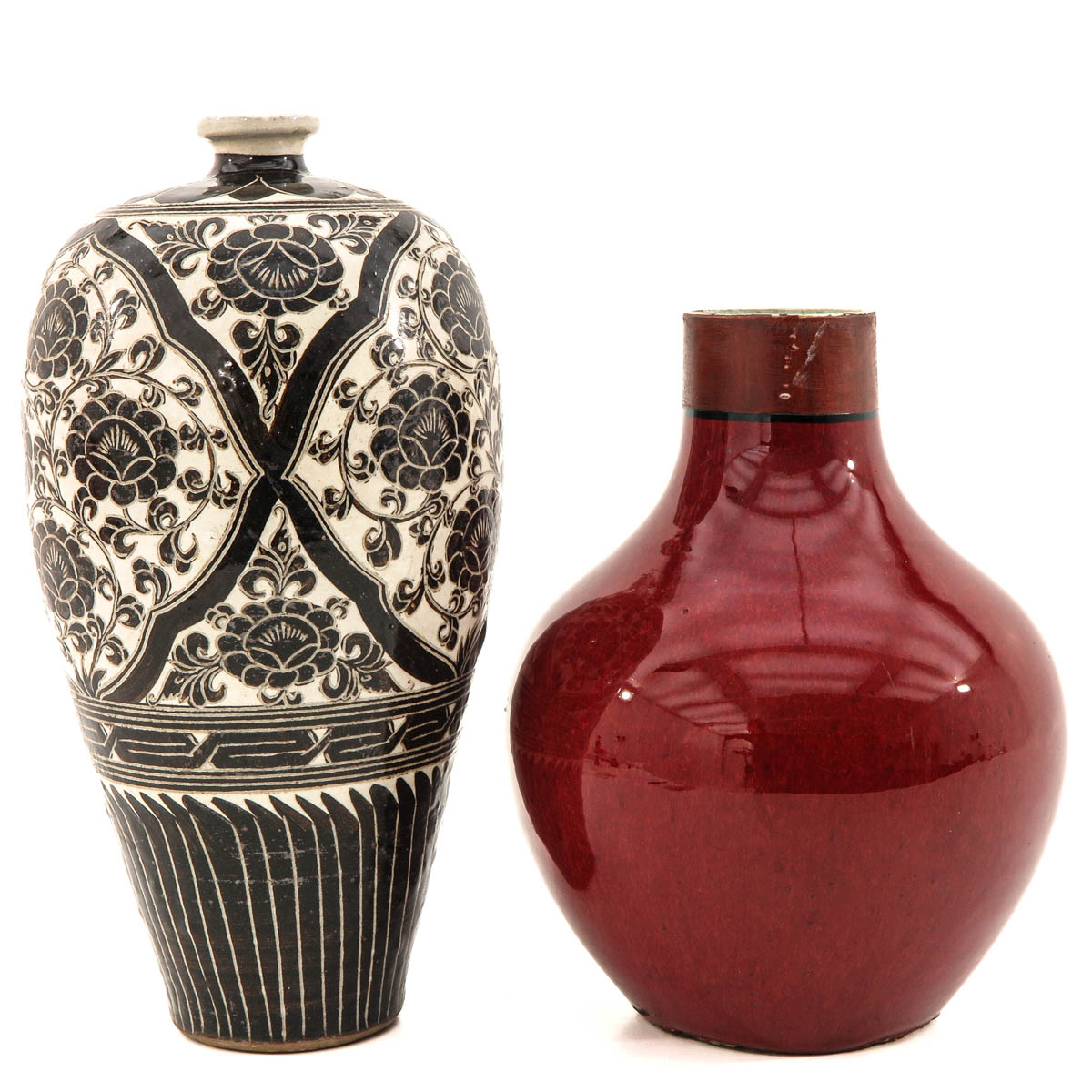 A Lot of 2 Vases - Image 3 of 10