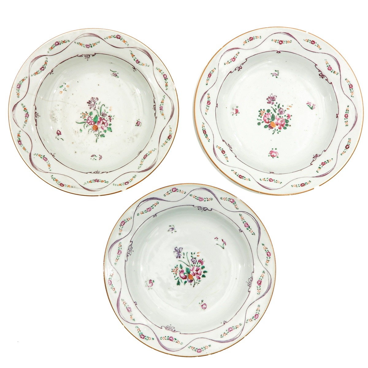 A Series of 10 Famille Rose Plates - Image 7 of 10