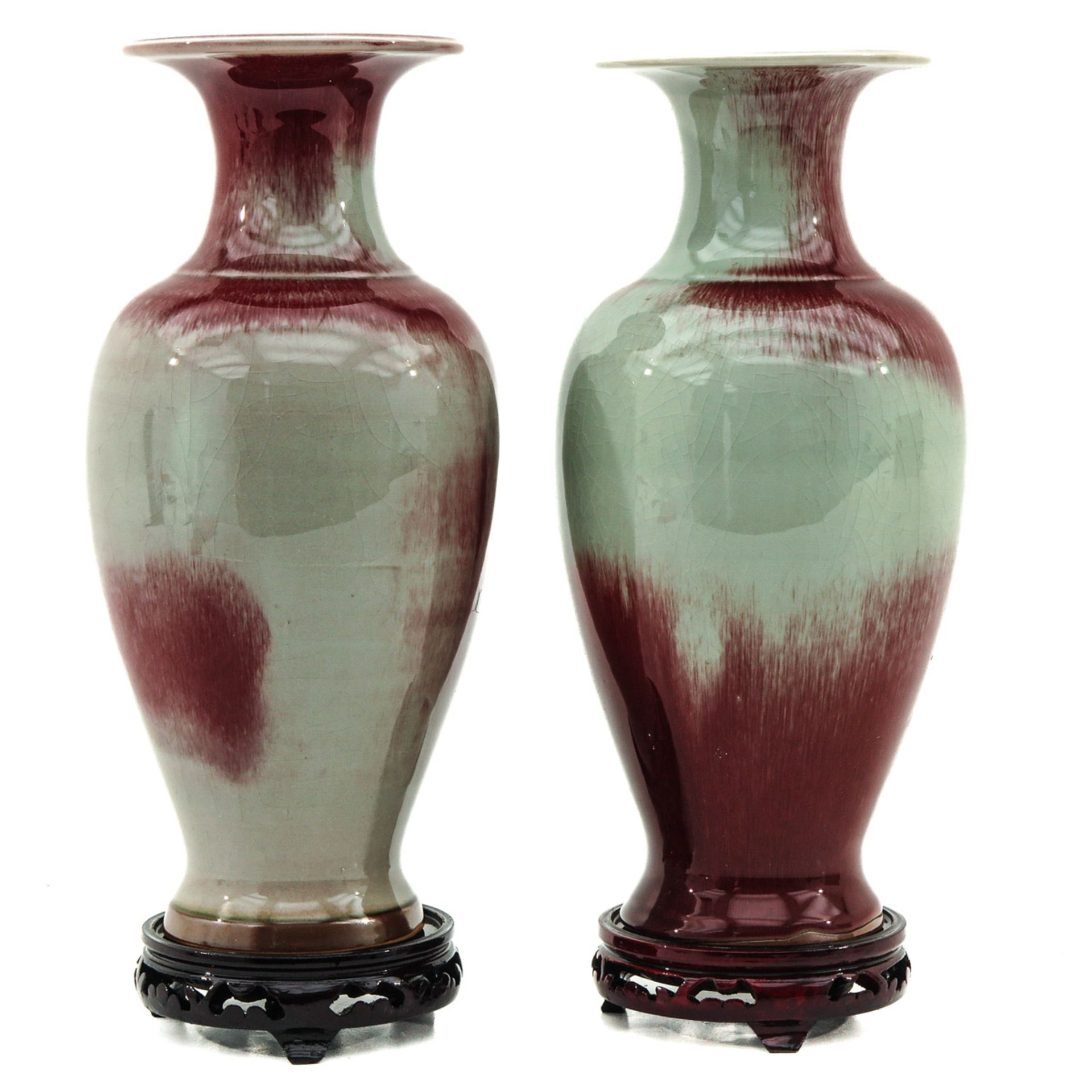 A Pair of Jun Ware Vases - Image 4 of 6