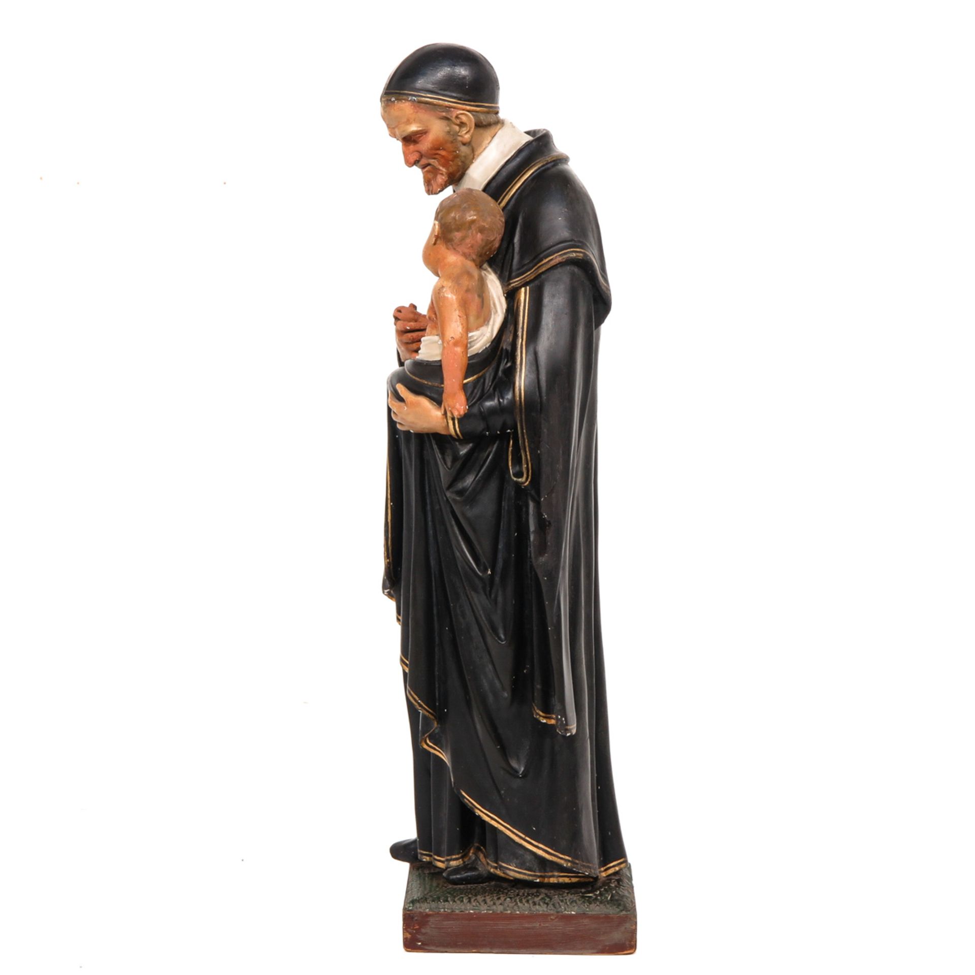 A 19th Century Sculpture of Saint Anthony - Bild 2 aus 8