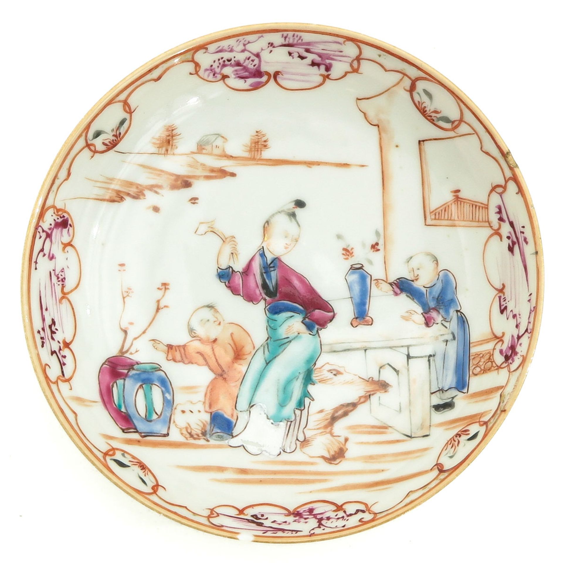 A Series of 3 Famille Rose Small Plates - Image 7 of 10