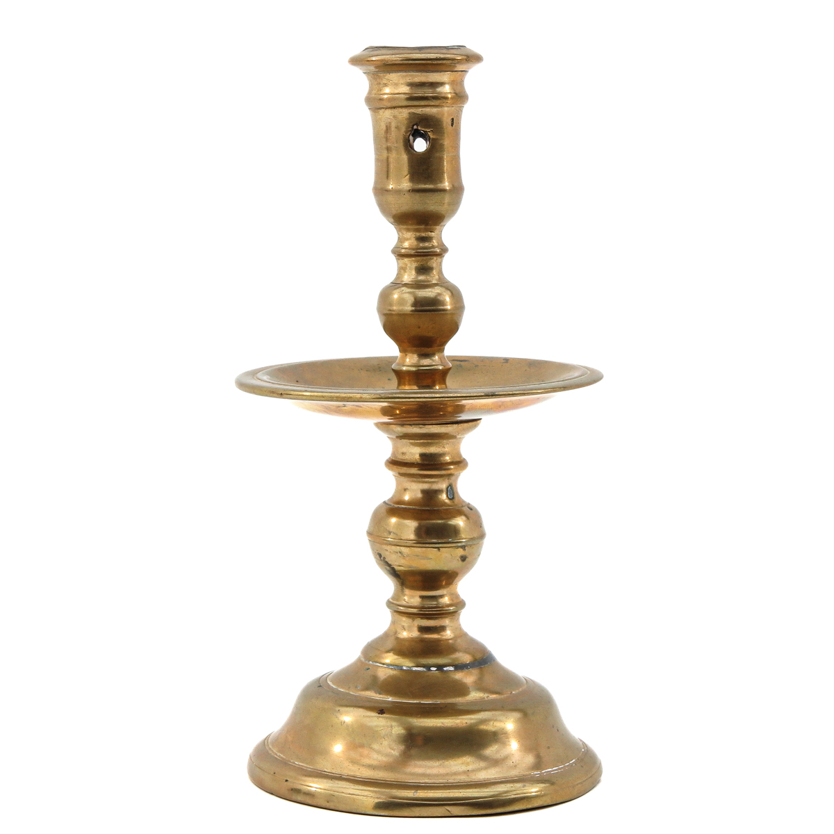 A 17th Century Bronze Candlestick - Image 2 of 8