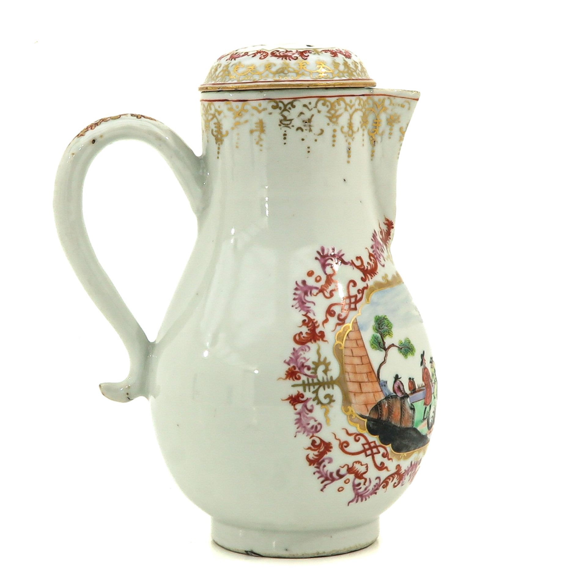 A Famille Rose Pitcher with Cover - Bild 3 aus 10