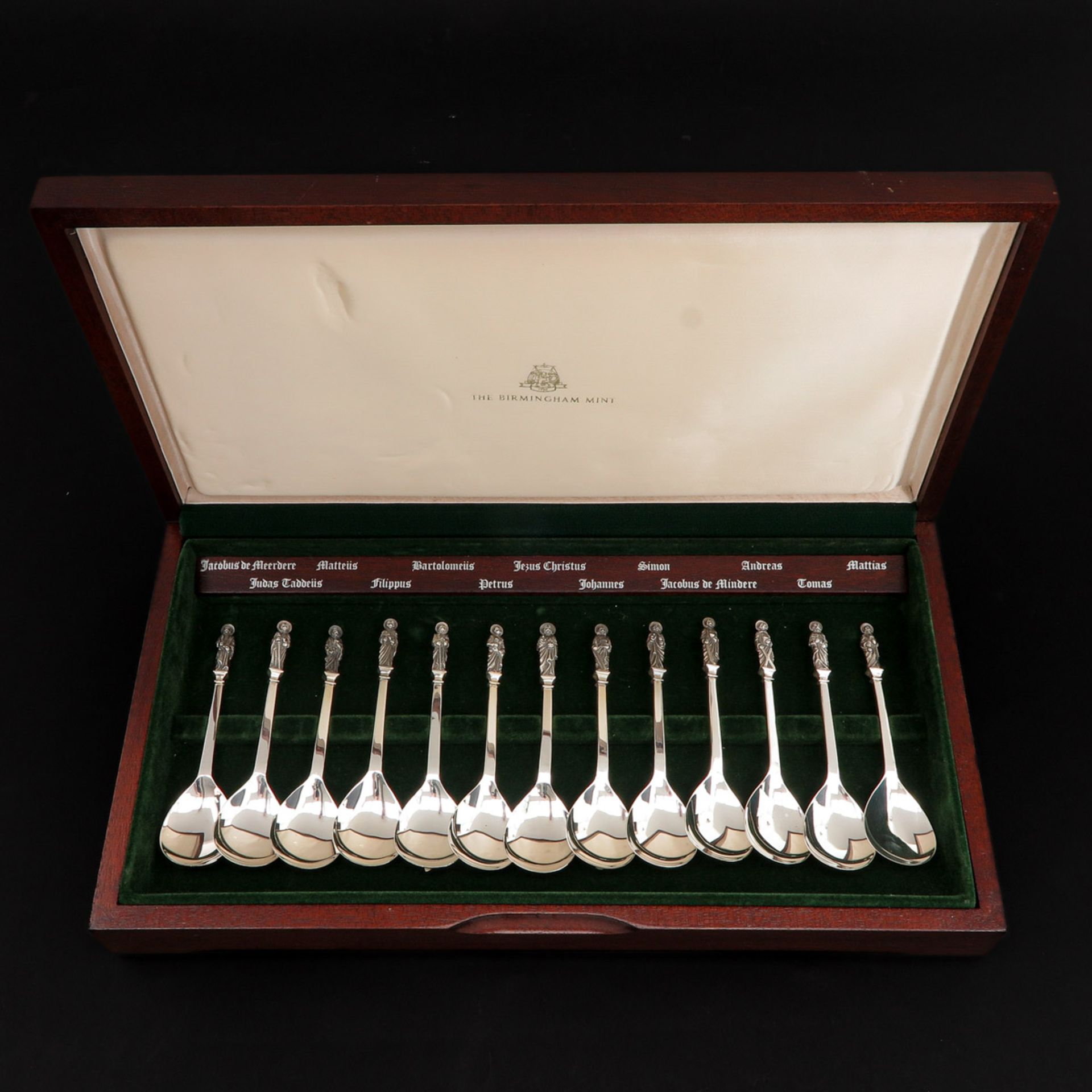 A Collection of Silver Religious Spoons