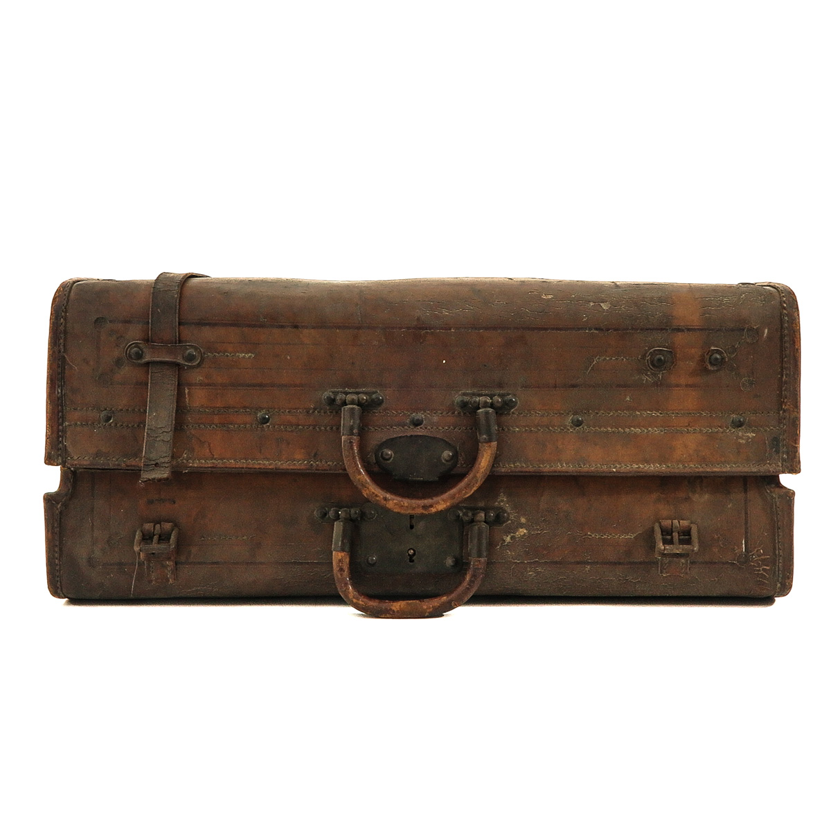 A Leather and Silk Suitcase - Image 2 of 10