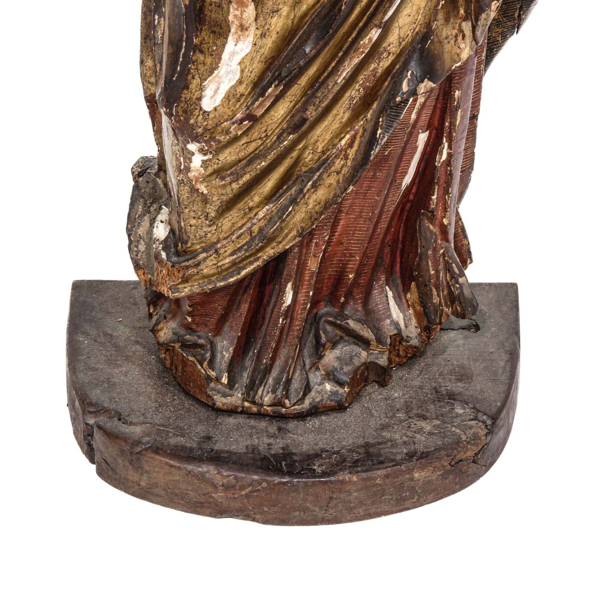 A Wood Sculpture of the Black Madonna - Image 10 of 10