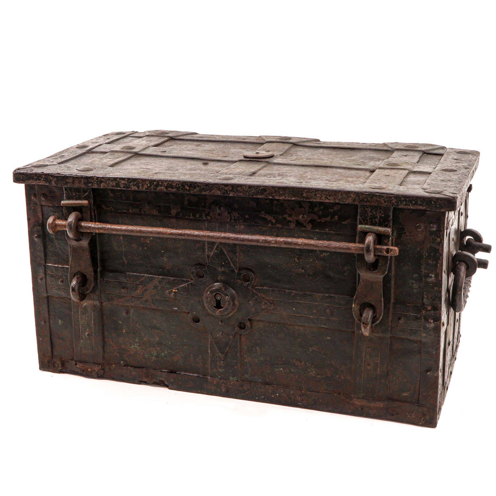 A Wrought Iron Treasure Box