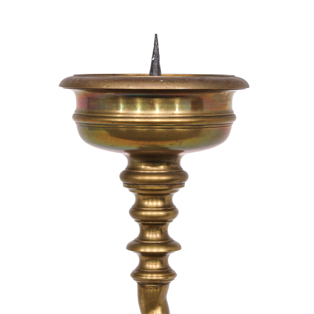 A Bronze Altar Candlestick - Image 7 of 9