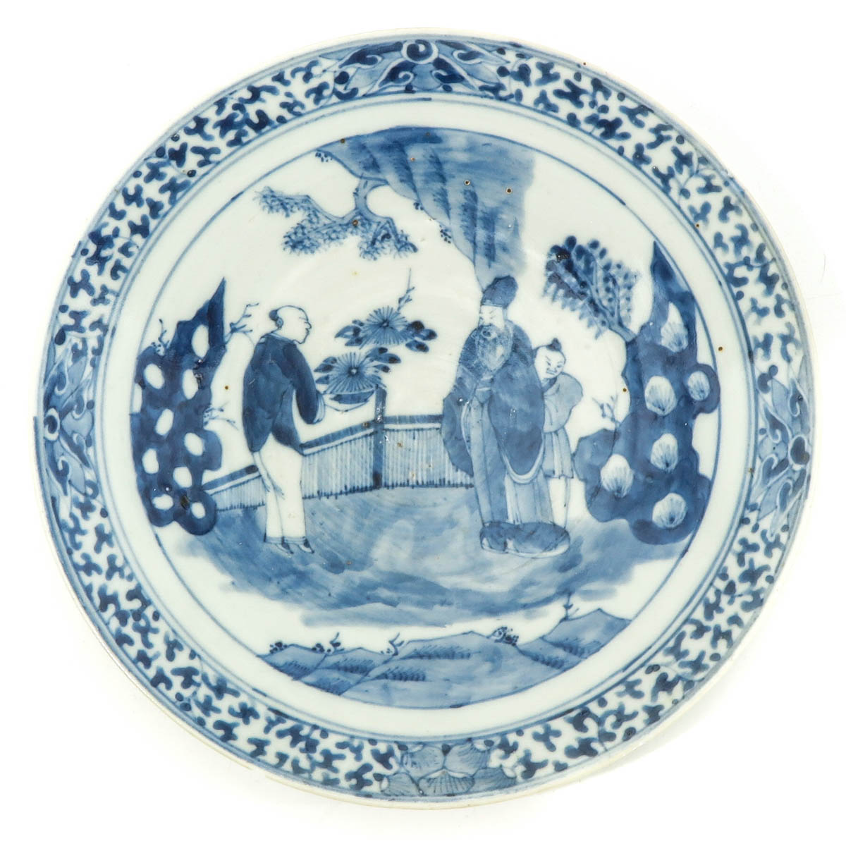 A Lot of 2 Blue and White Plates - Image 3 of 10