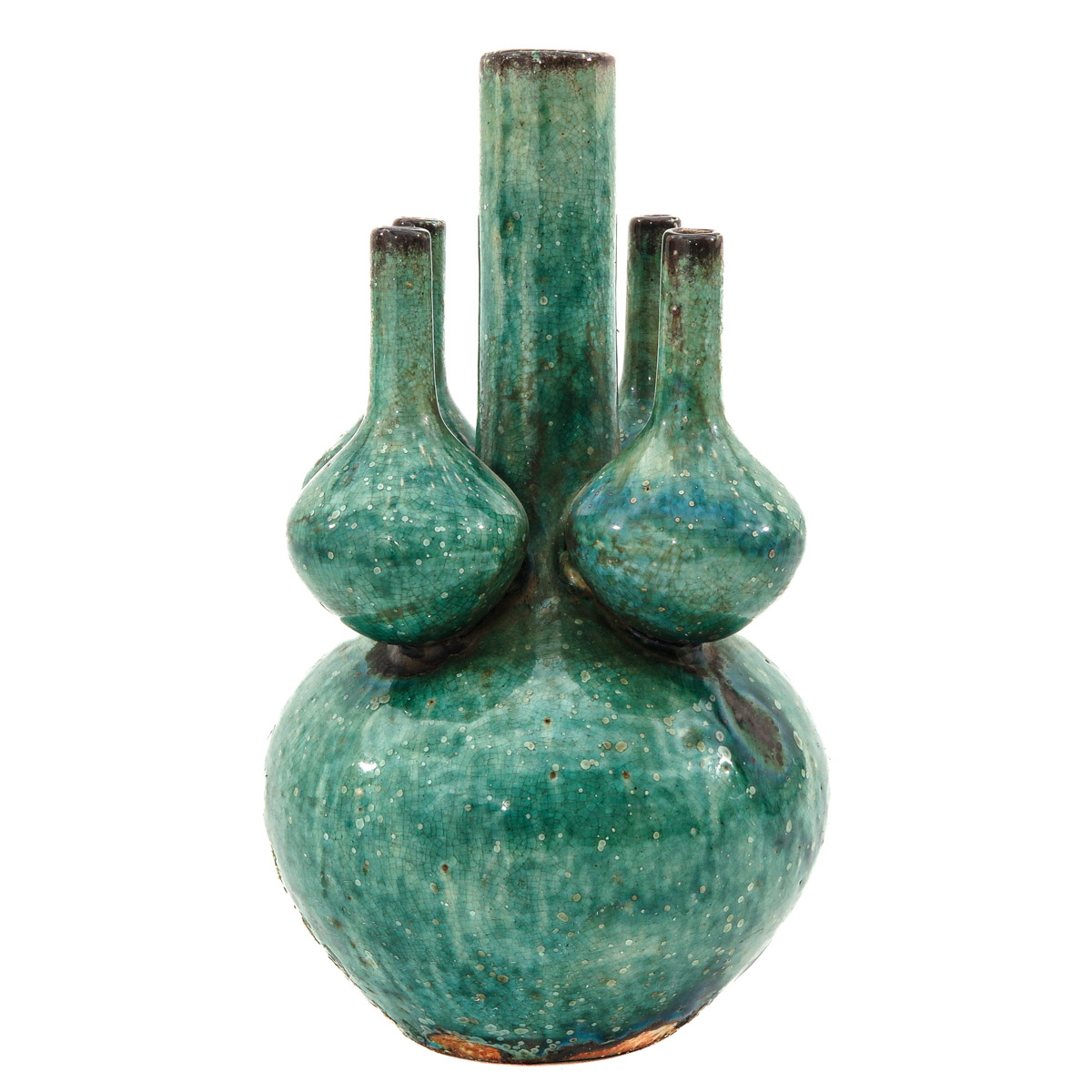 A Green Glaze Tulip Vase - Image 2 of 9