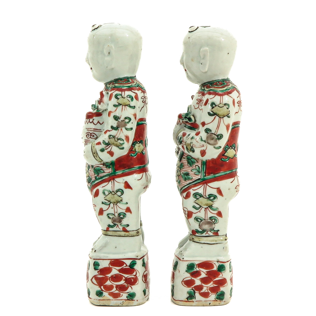 A Pair of Chinese Boy Sculptures - Image 2 of 9