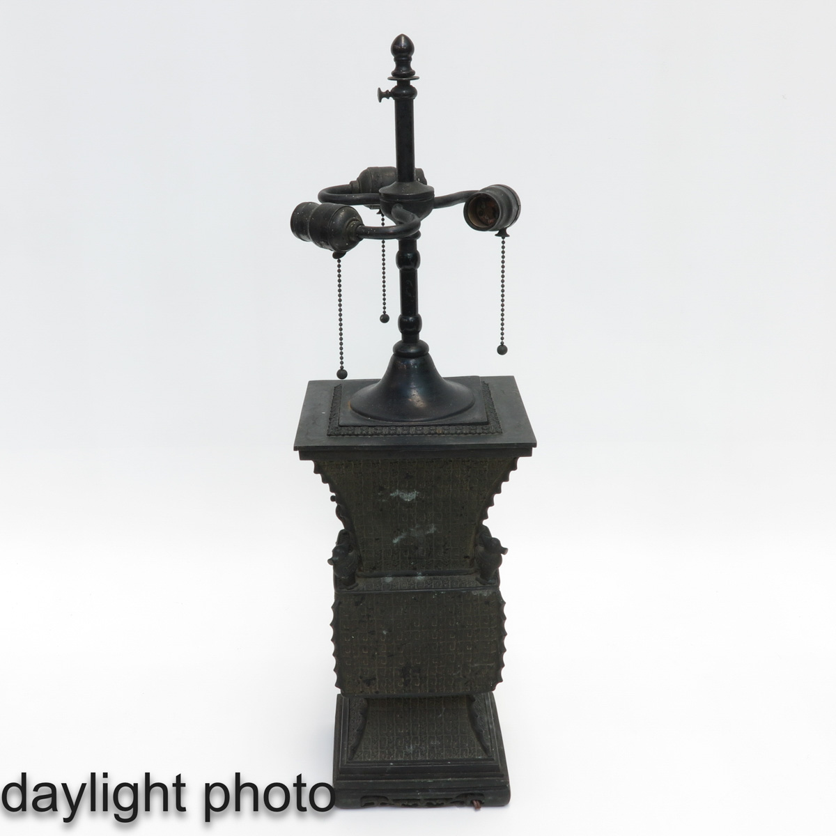 A Bronze Lamp - Image 7 of 9