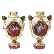 A Pair of Meissen Vases