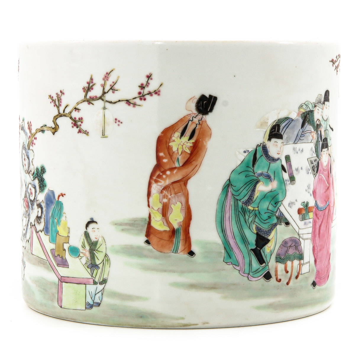 A Famille Rose Brush Pot - Image 3 of 10