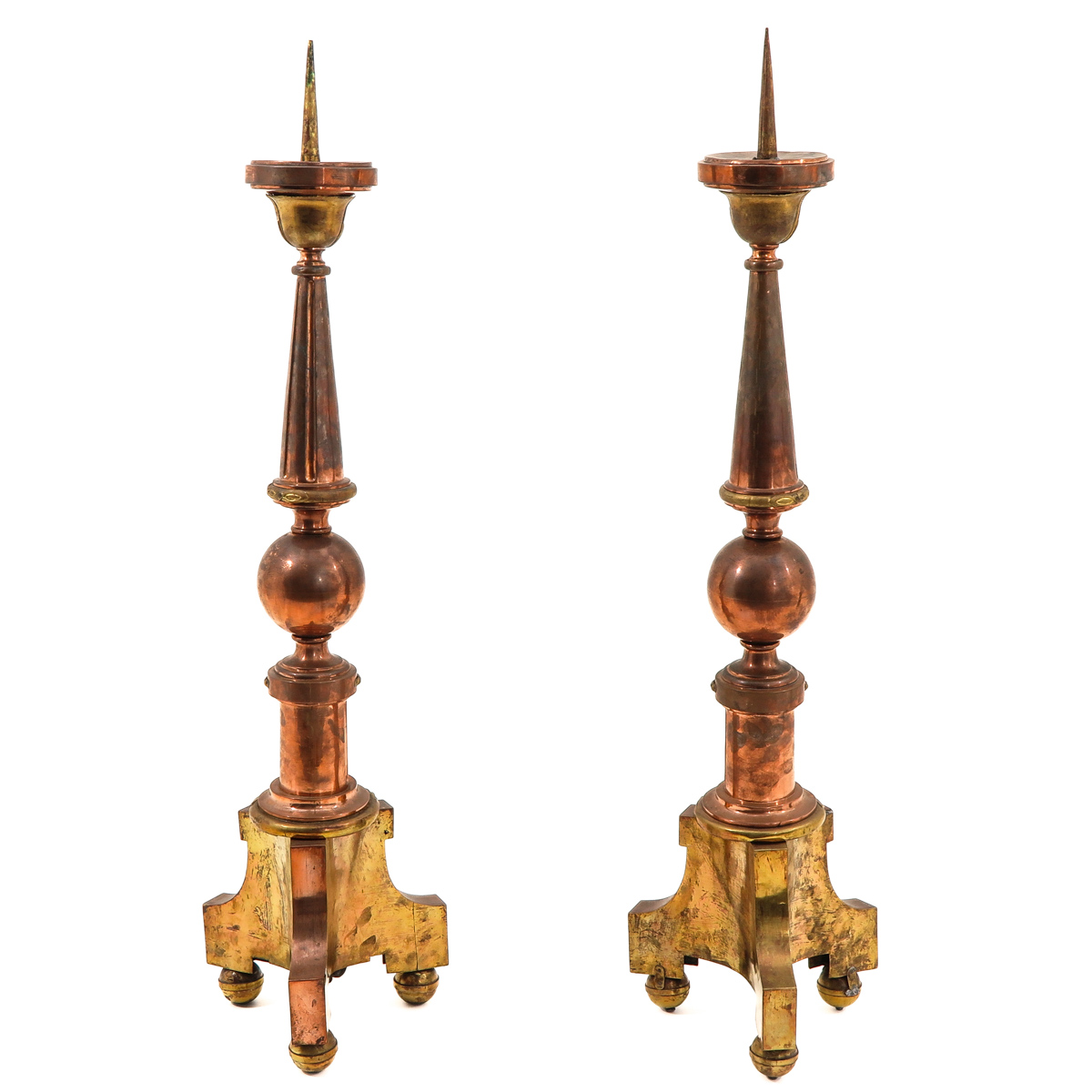 A Pair of Altar Candlesticks - Image 3 of 10