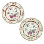 A Pair of Famille Rose Plates