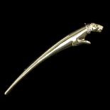 A 14k Gold Panther Brooch