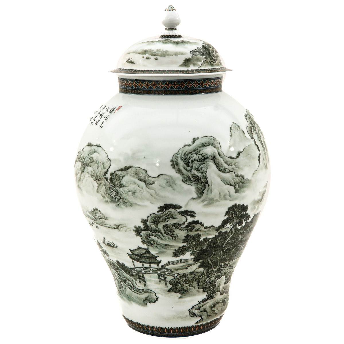 A Large Jar with Cover - Image 4 of 10