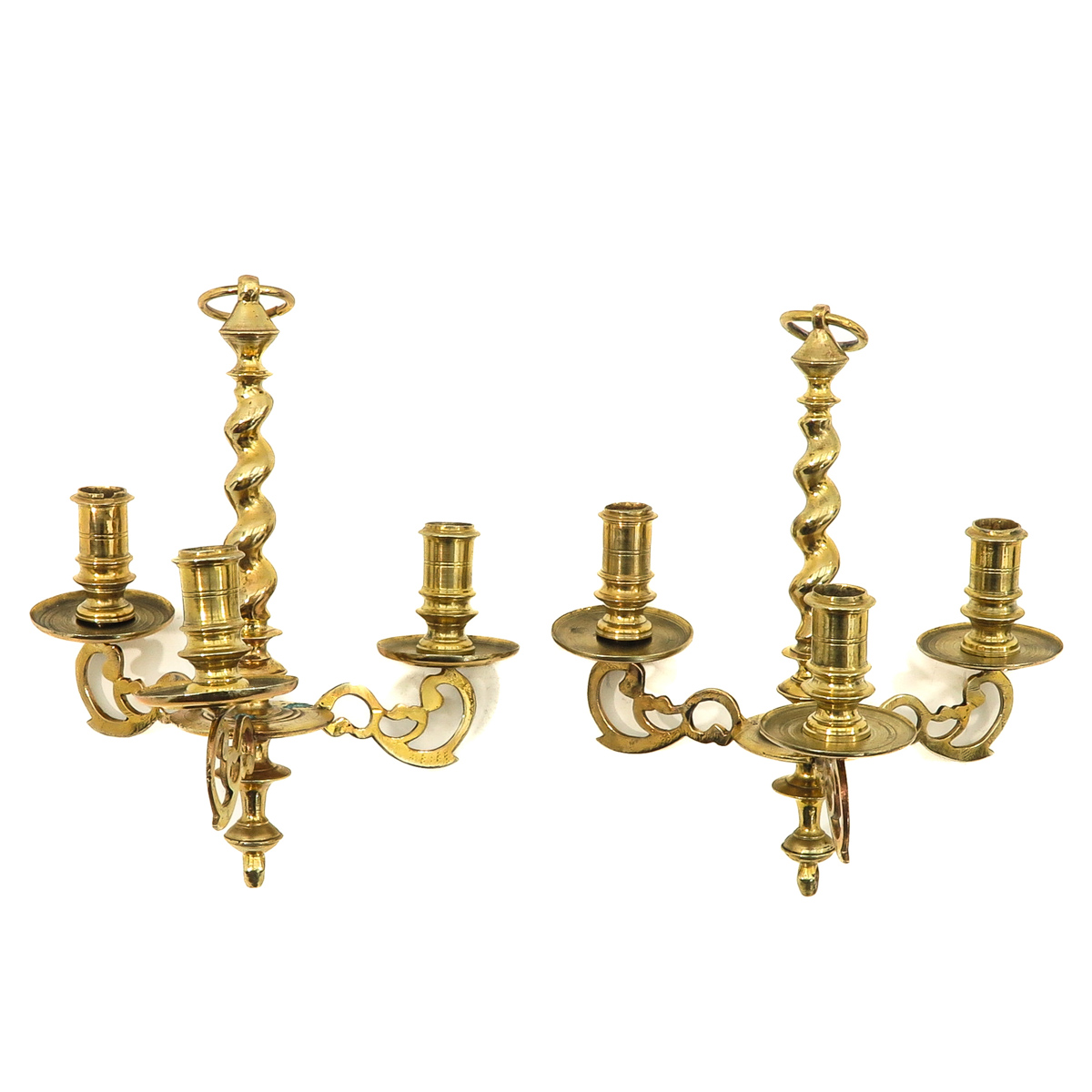 A Pair of 17th Century Candle Chandeliers