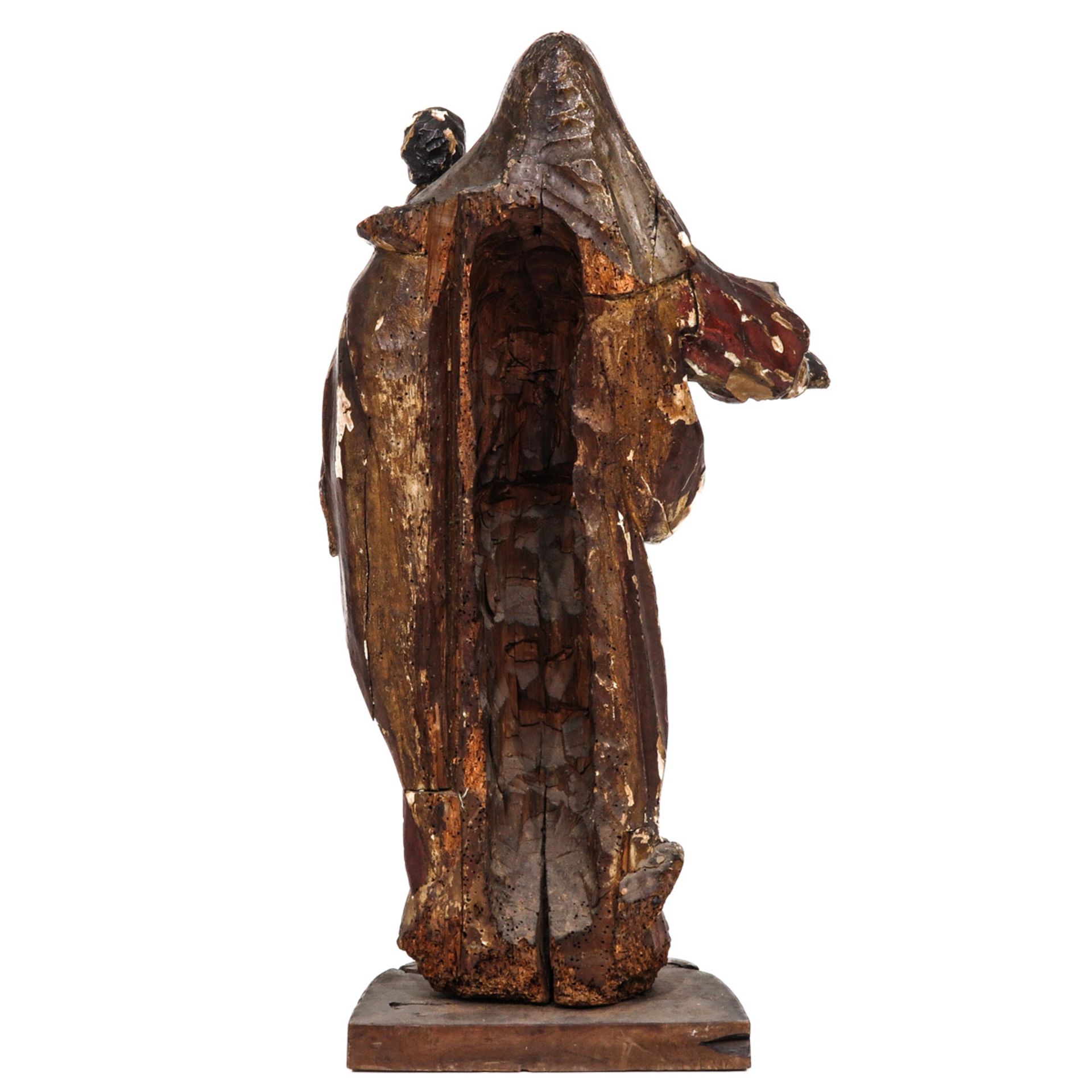 A Wood Sculpture of the Black Madonna - Image 3 of 10