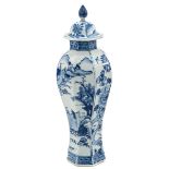 A Blue and White Garniture Vase