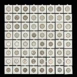 A Collection of 64 Guilder Coins