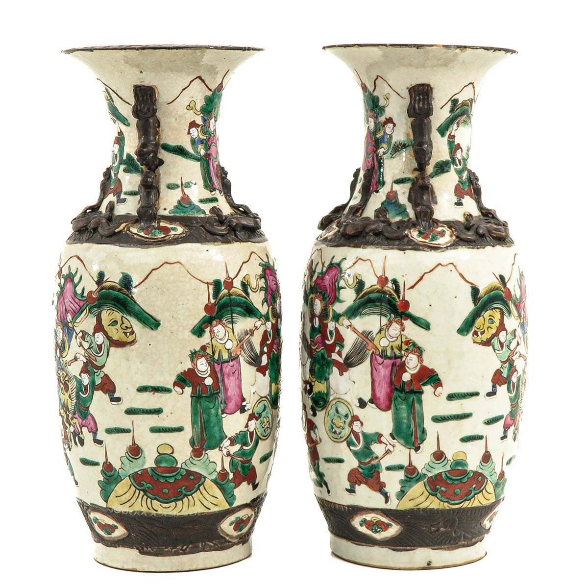 A Pair of Nanking Vases - Image 4 of 10