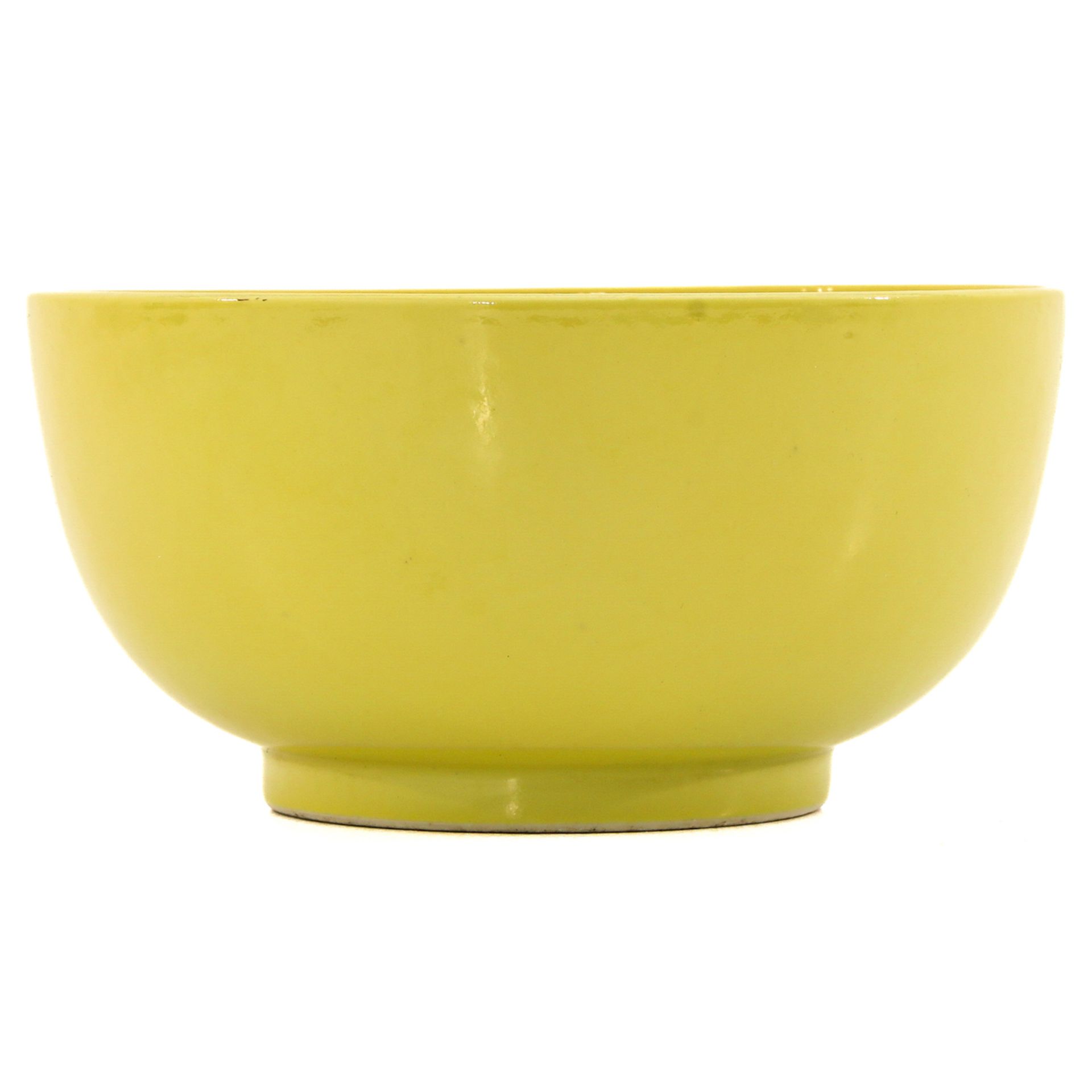A Yellow Glaze Bowl - Image 4 of 9