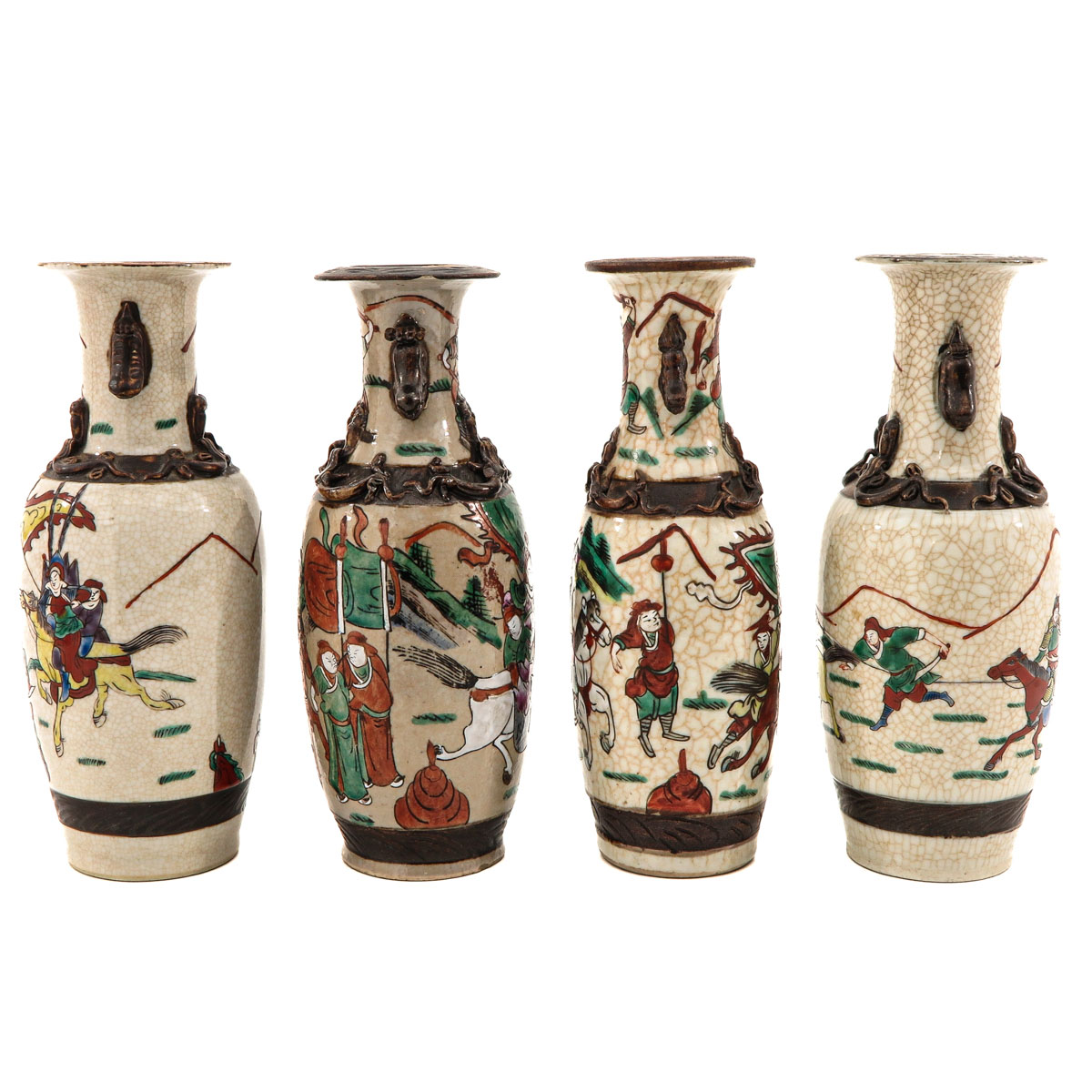 A Collection of 4 Nanking Vases - Image 2 of 10
