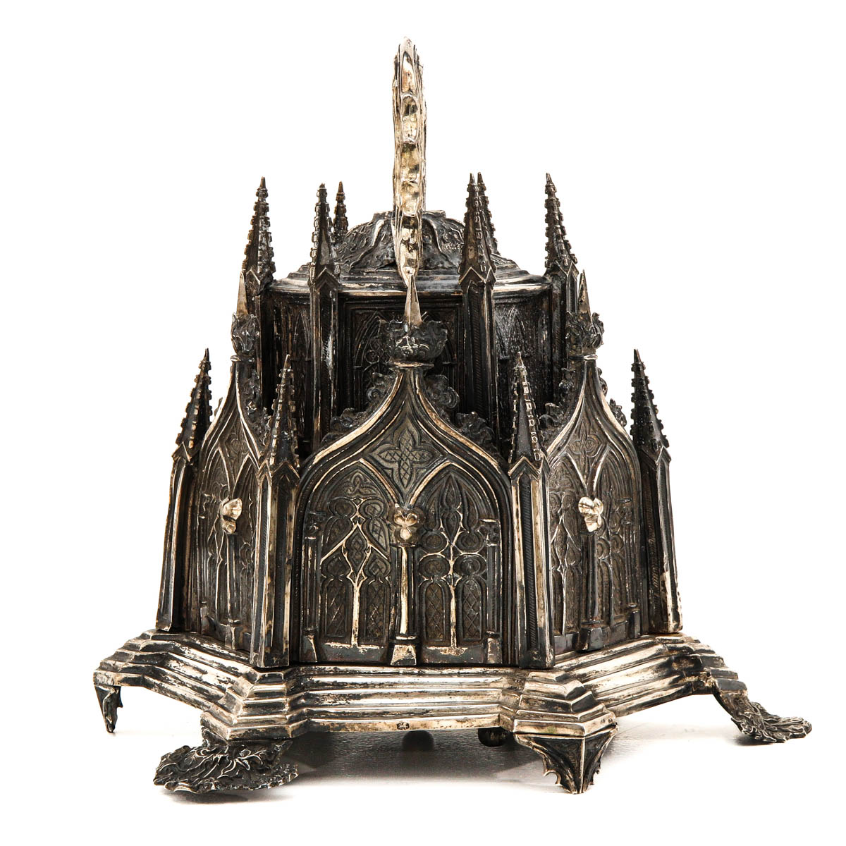 A Dutch Silver Altar Bell - Image 4 of 10
