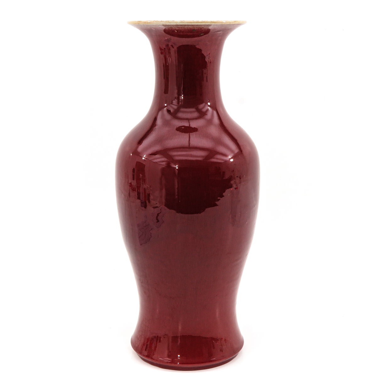 A Large Sang de Boeuf Vase - Image 4 of 8