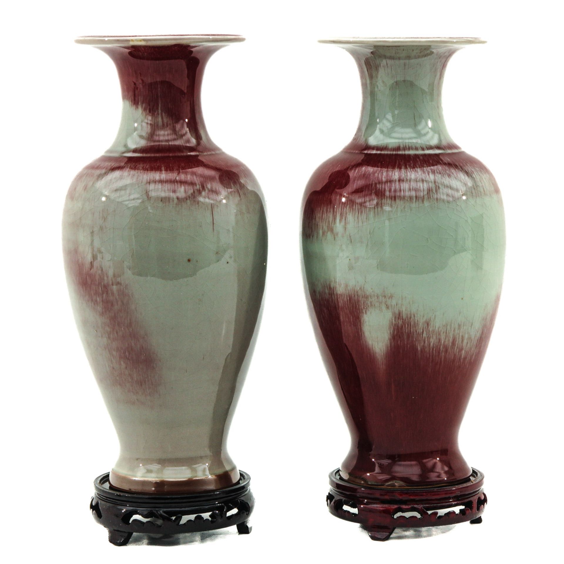 A Pair of Jun Ware Vases - Image 2 of 6