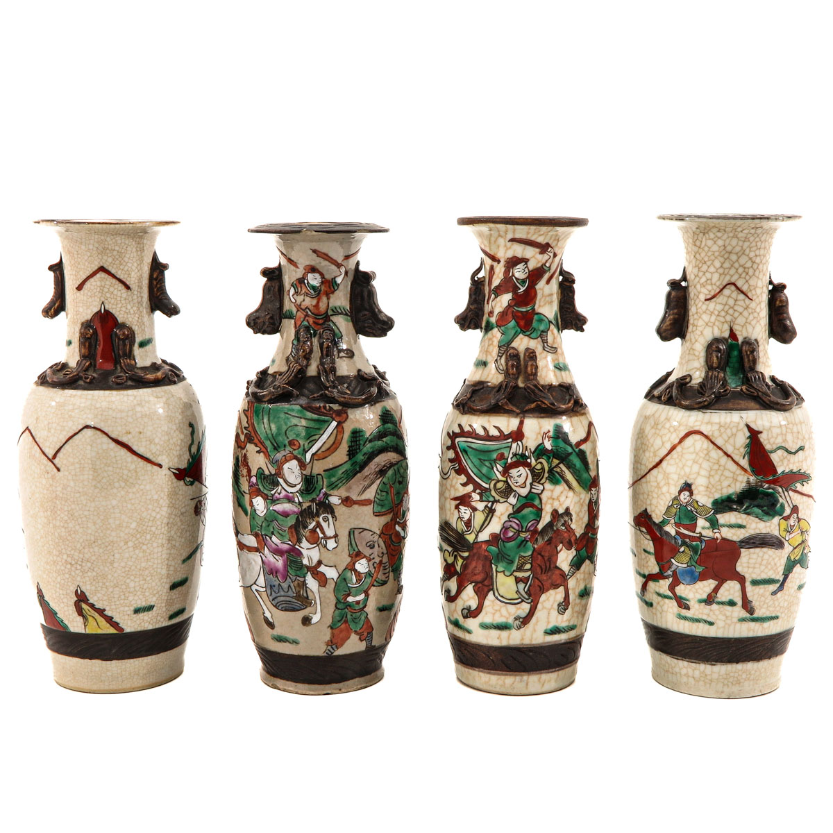 A Collection of 4 Nanking Vases - Image 3 of 10