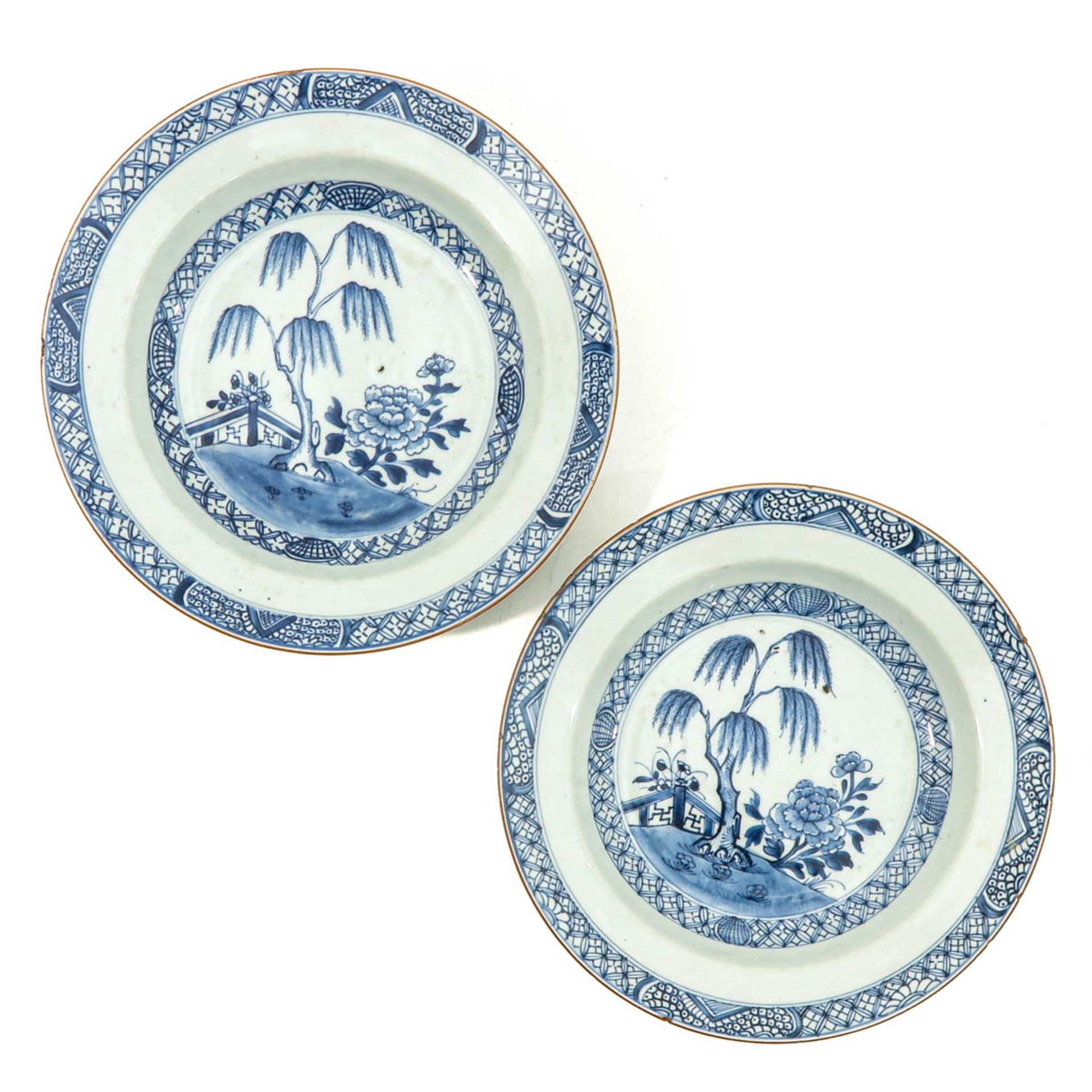A Series of 6 Blue and White Plates - Bild 5 aus 10