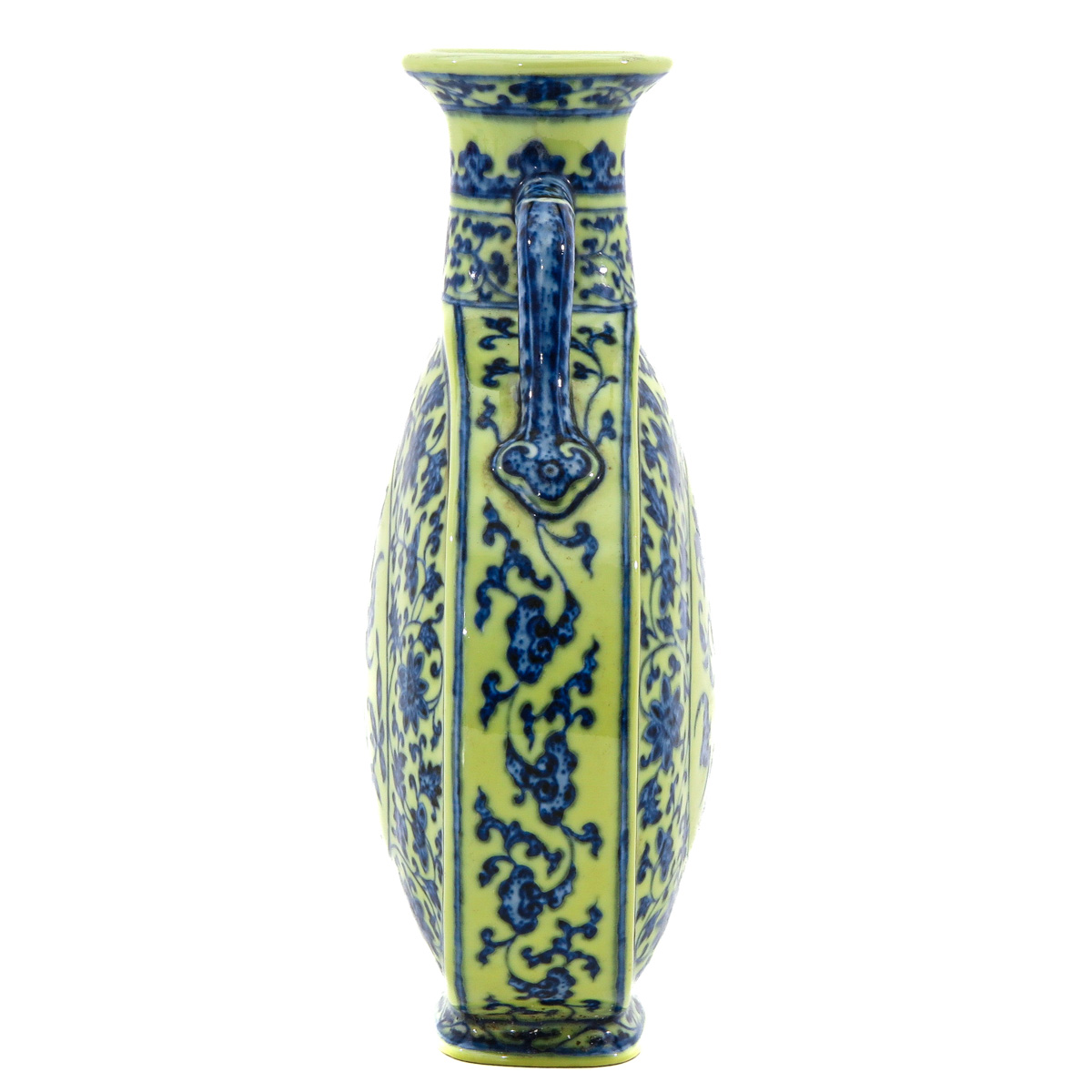 A Yellow and Blue Moon Bottle Vase - Image 4 of 10