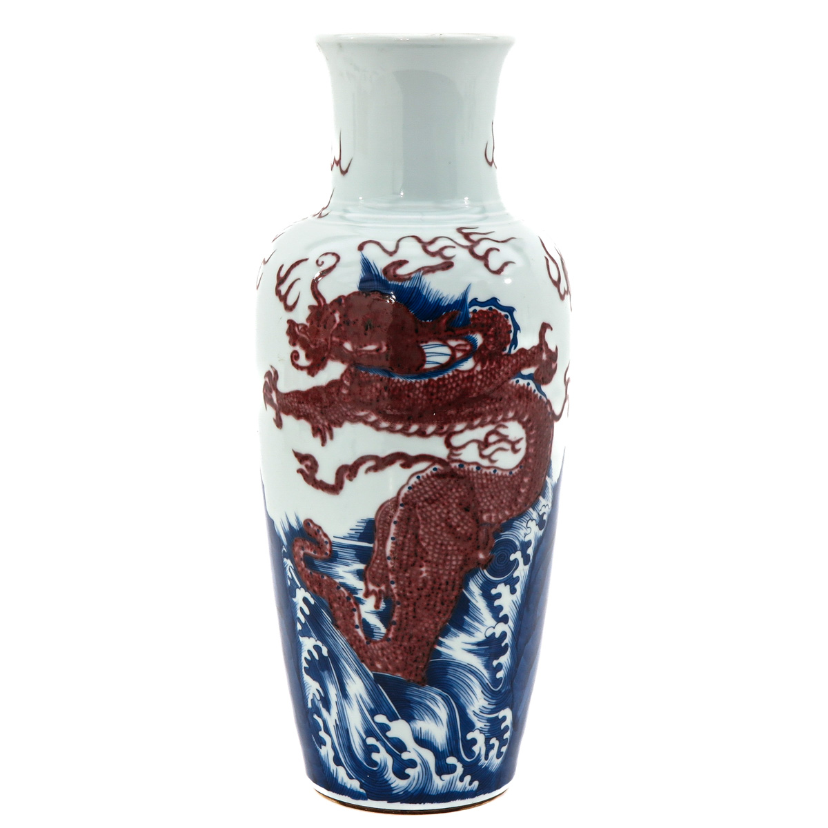 An Iron Red and Blue Vase - Image 3 of 10