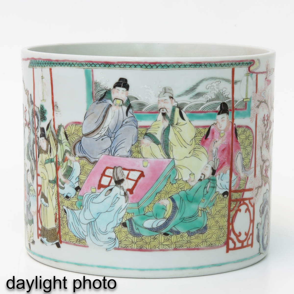 A Famille Rose Brush Pot - Image 7 of 10