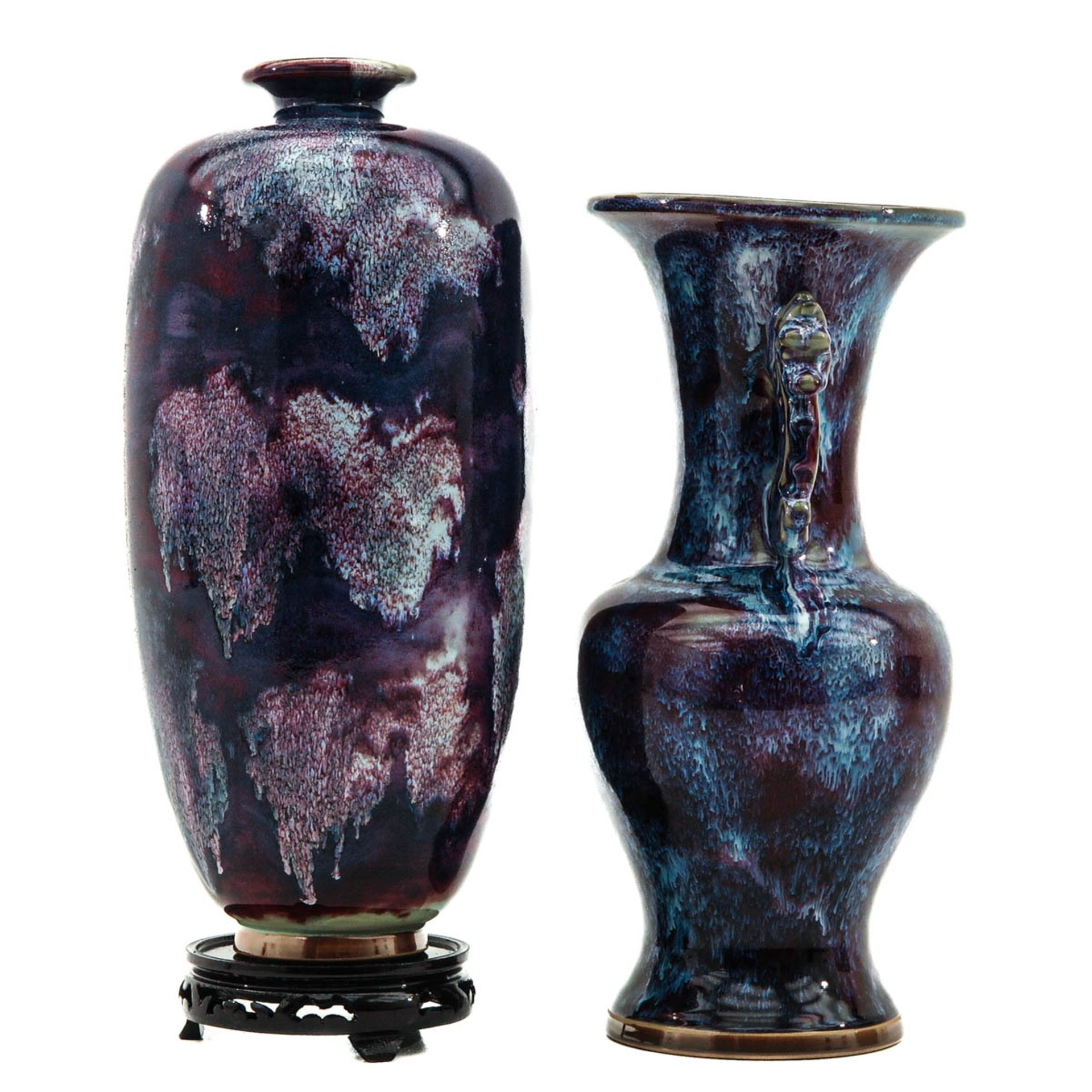 A Lot of 2 Jun Ware Vases - Image 4 of 6